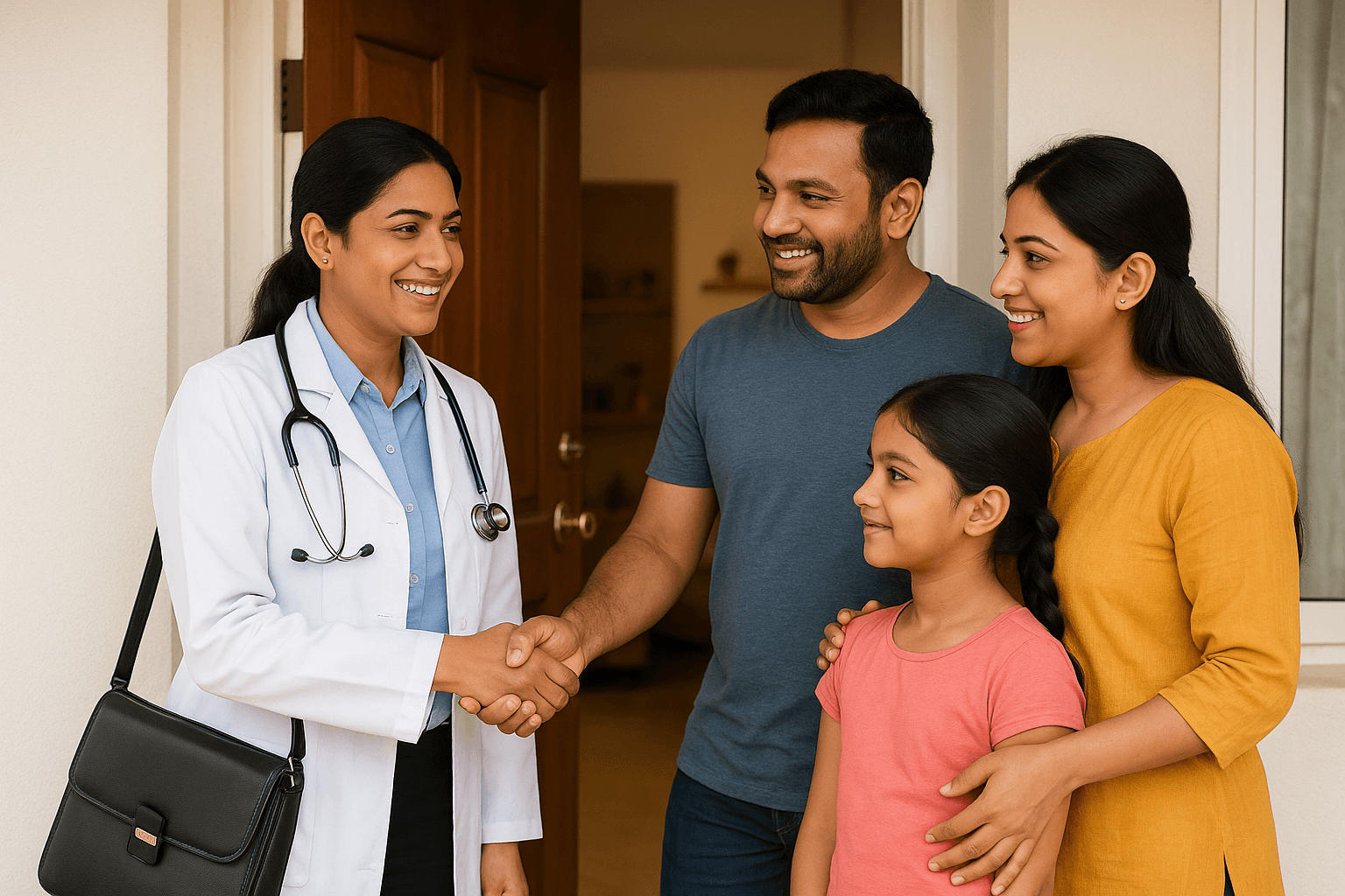 Doctor providing #1 at-home wellness consultation in Faridabad